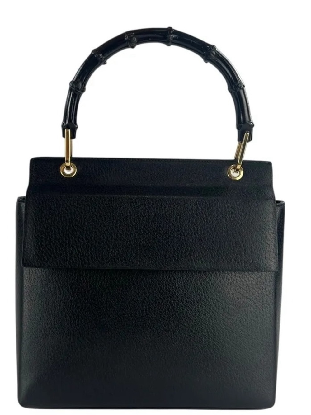 Gucci Black Tote with Bamboo Handle